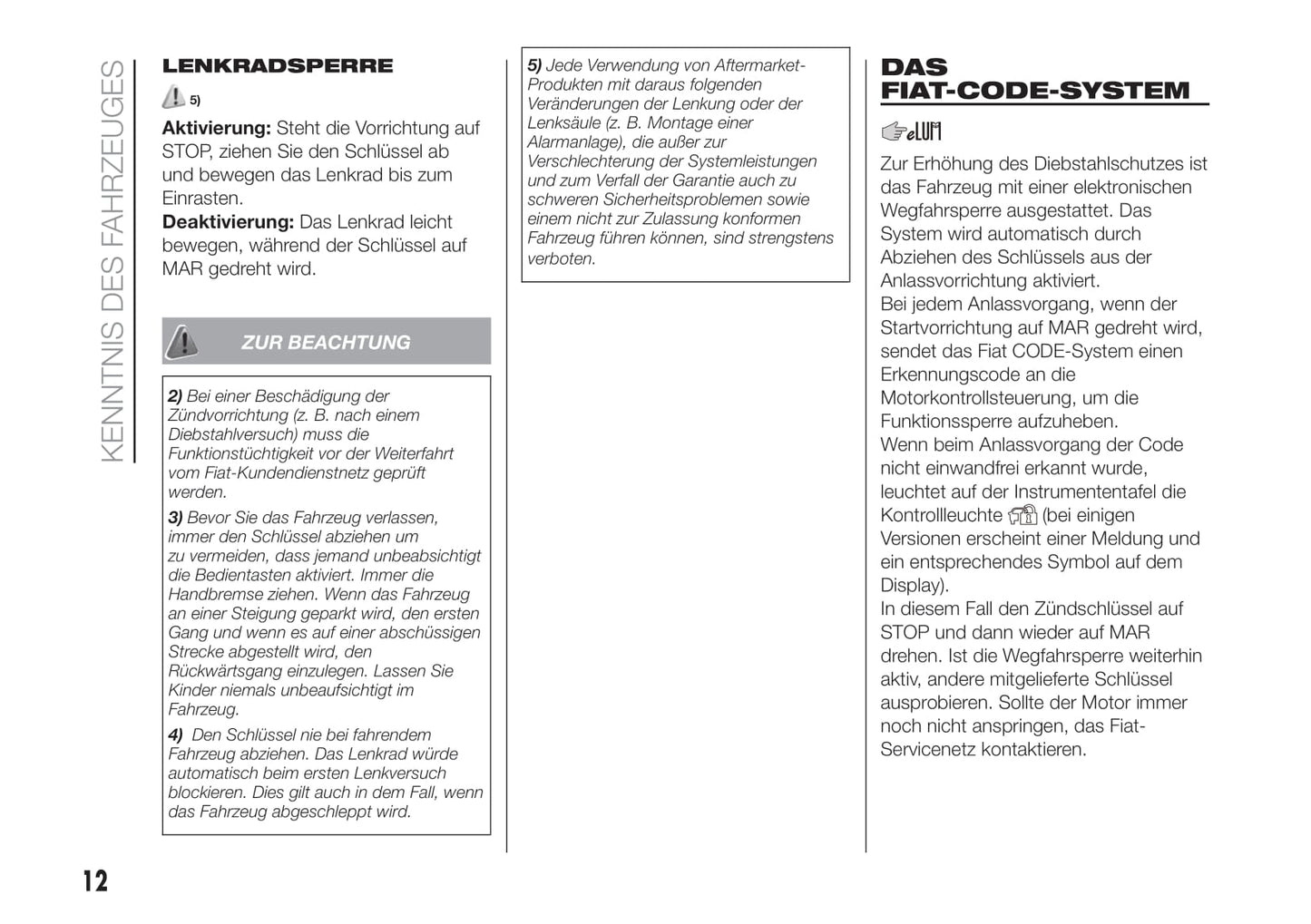 2018-2019 Fiat 500/500C Gebruikershandleiding | Duits