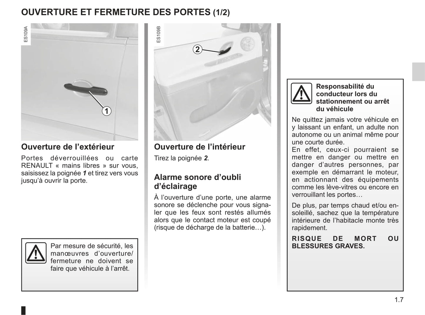 2011 Renault Espace Manuel du propriétaire | Français