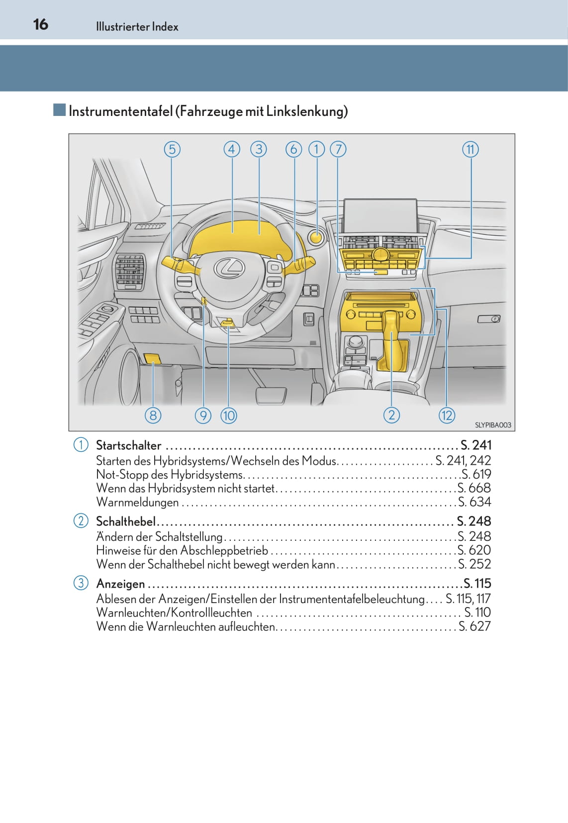 2016-2017 Lexus NX Bedienungsanleitung | Deutsch