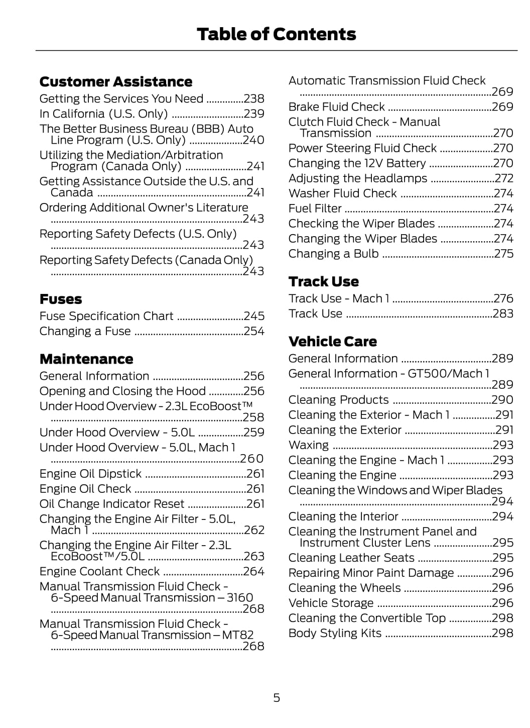 2021 Ford Mustang Manuel du propriétaire | Anglais