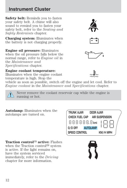 2004 Lincoln Town Car Owner's Manual | English