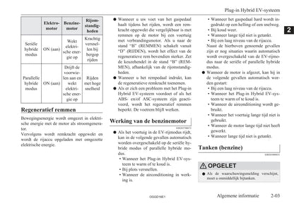 2015-2018 Mitsubishi Outlander PHEV Gebruikershandleiding | Nederlands