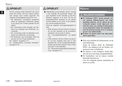 2015-2018 Mitsubishi Outlander PHEV Gebruikershandleiding | Nederlands