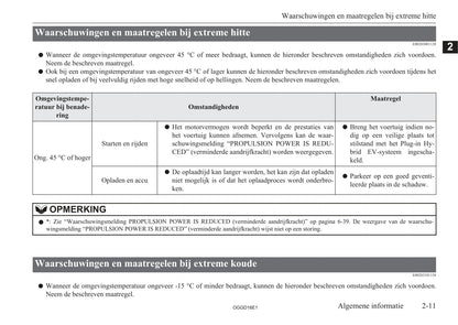 2015-2018 Mitsubishi Outlander PHEV Gebruikershandleiding | Nederlands