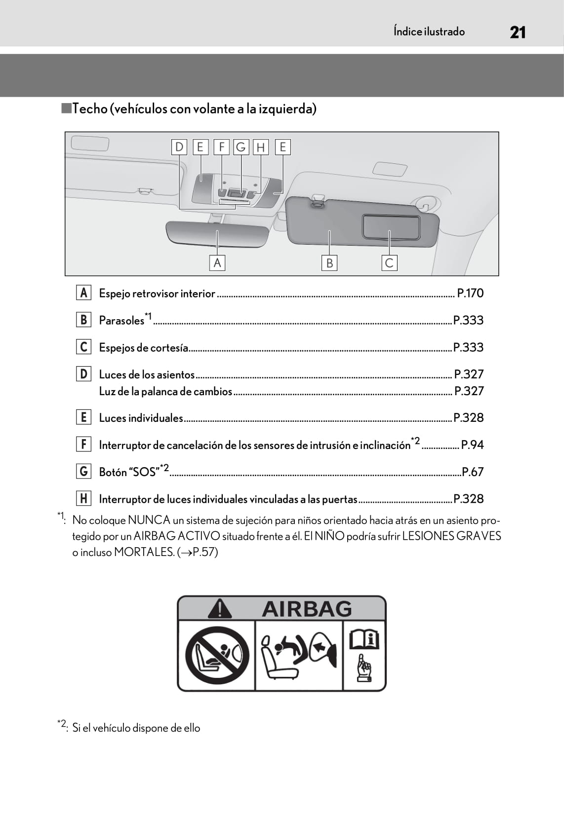 2018-2019 Lexus LC 500/LC 500h Owner's Manual | Spanish