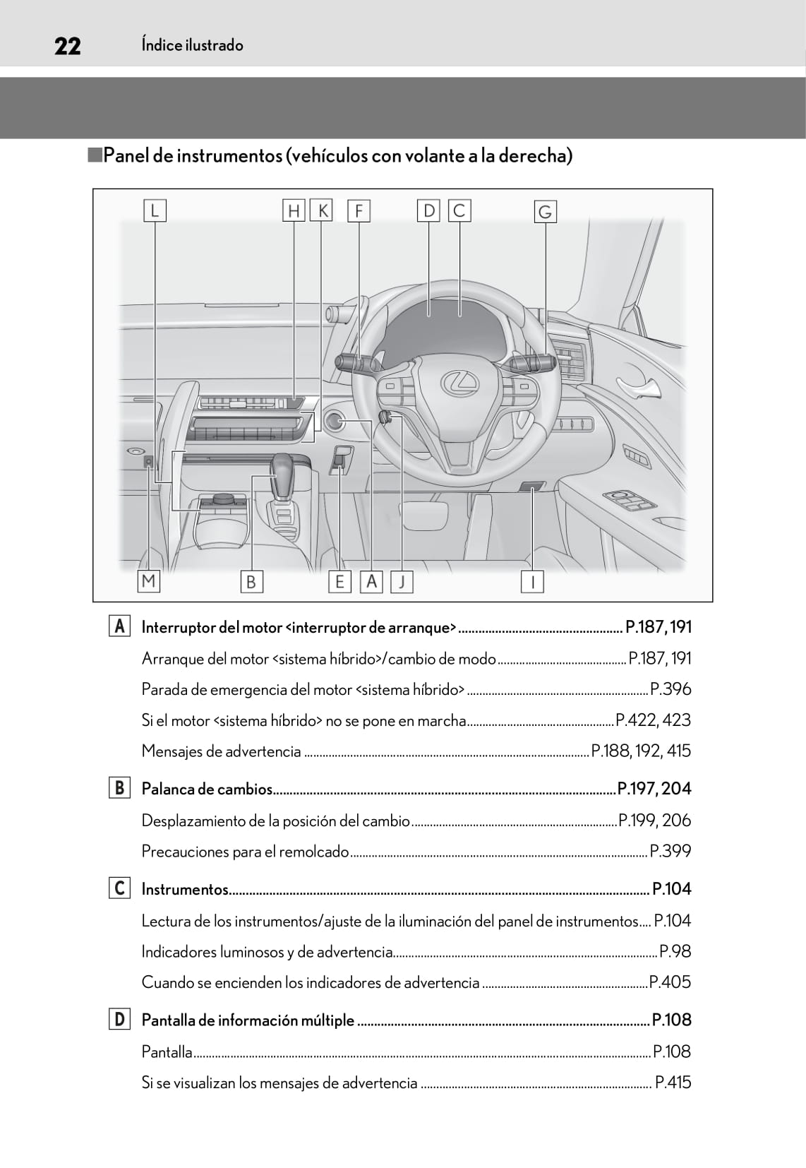 2018-2019 Lexus LC 500/LC 500h Owner's Manual | Spanish