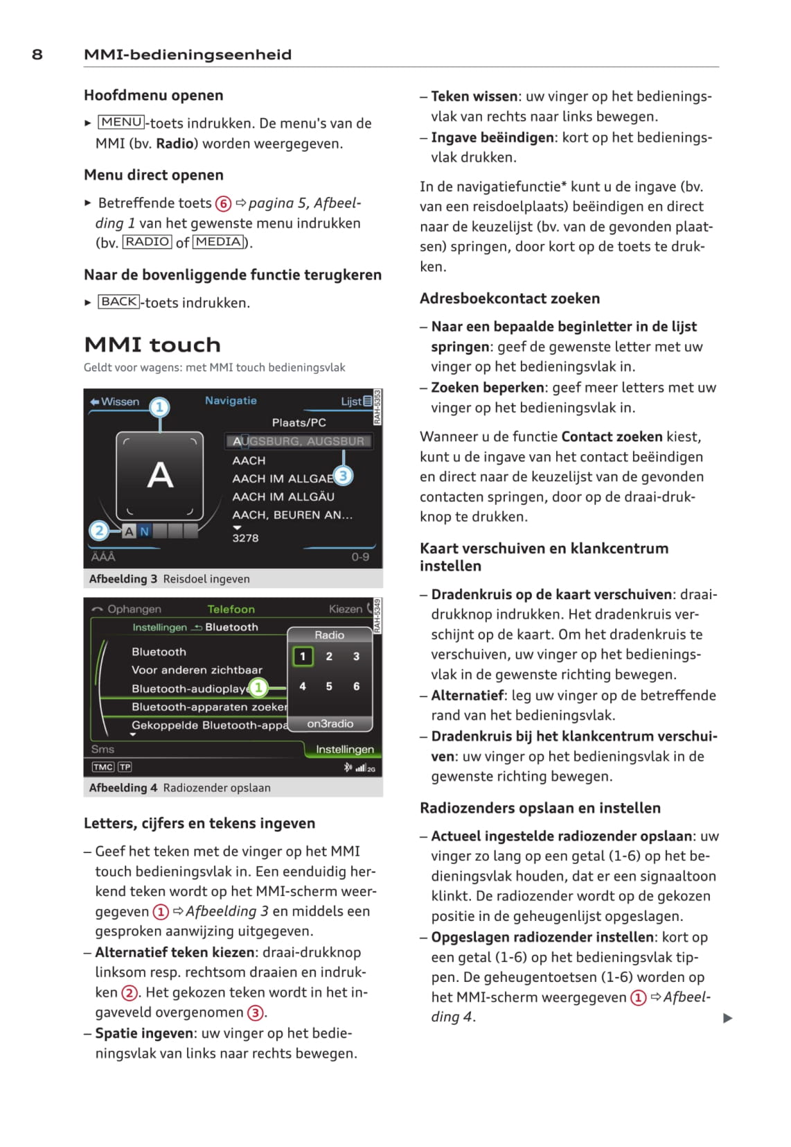 MMI navigation plus Handleiding 2012