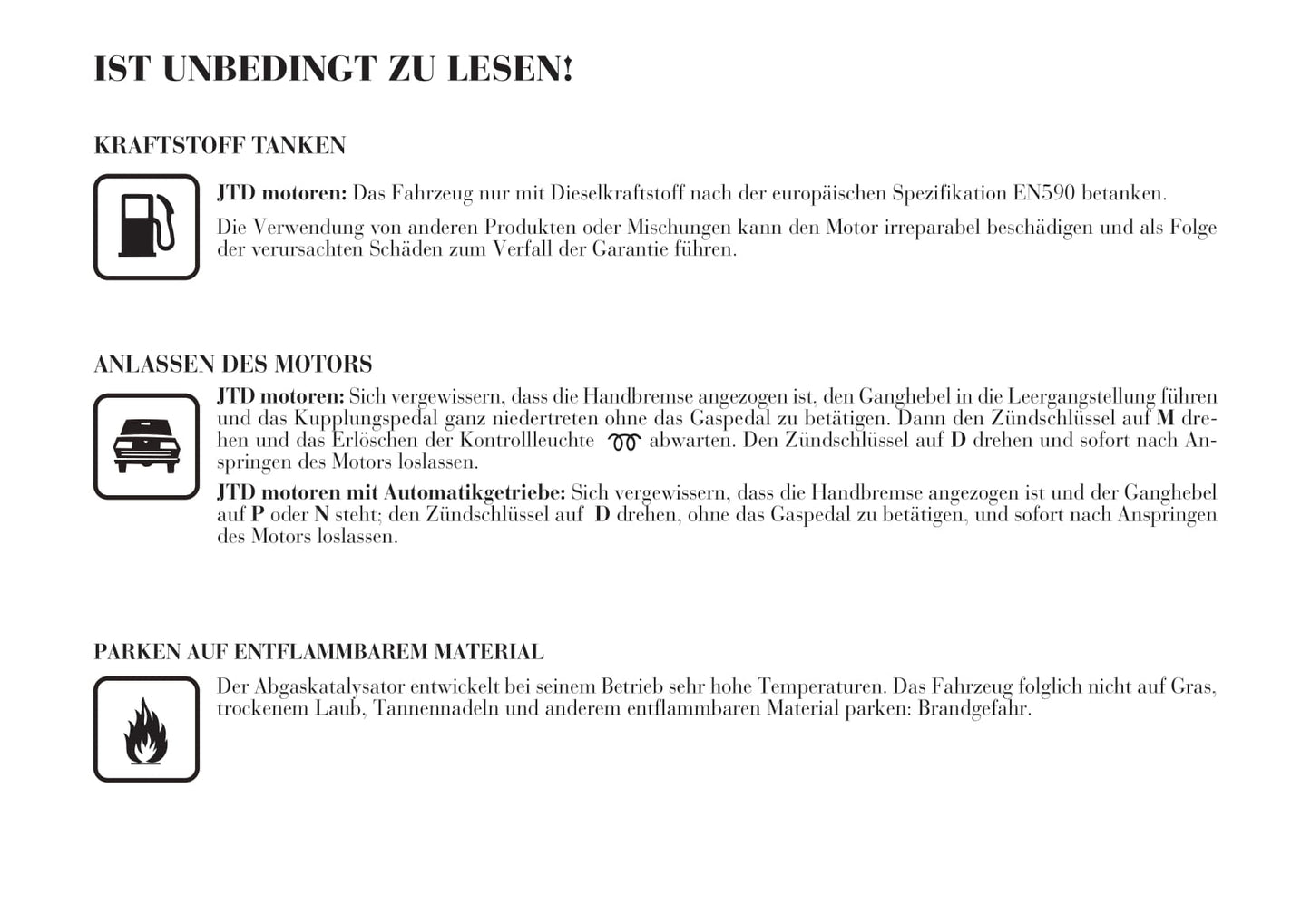 2002-2008 Lanica Phedra Gebruikershandleiding | Duits