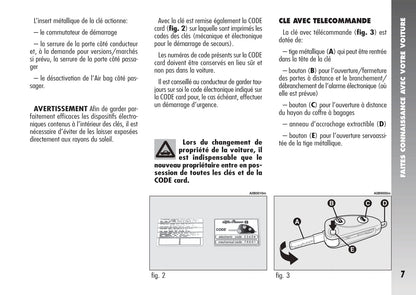 2003-2007 Alfa Romeo 156 Crosswagon Gebruikershandleiding | Frans