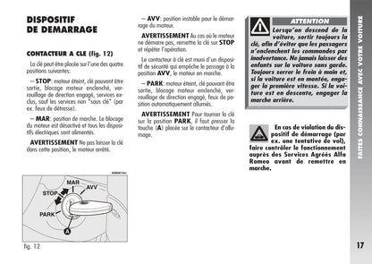 2003-2007 Alfa Romeo 156 Crosswagon Gebruikershandleiding | Frans