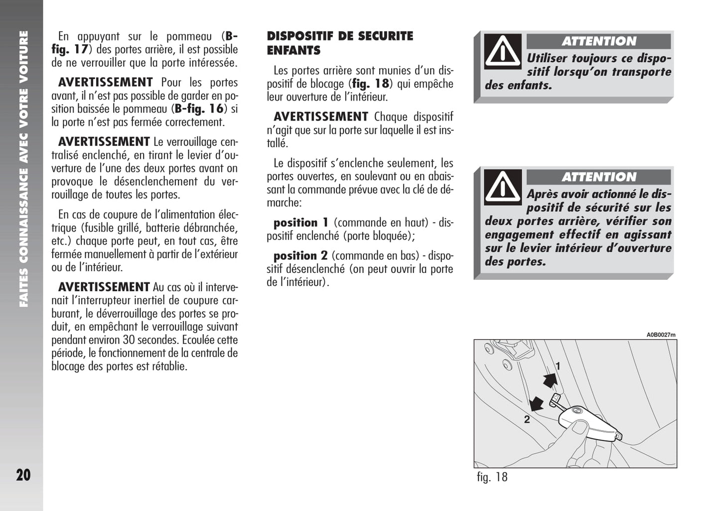 2003-2007 Alfa Romeo 156 Crosswagon Gebruikershandleiding | Frans