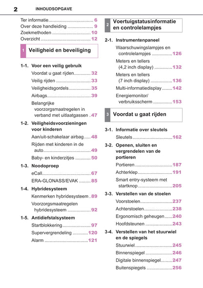 2018-2019 Toyota RAV4 Hybrid Owner's Manual | Dutch