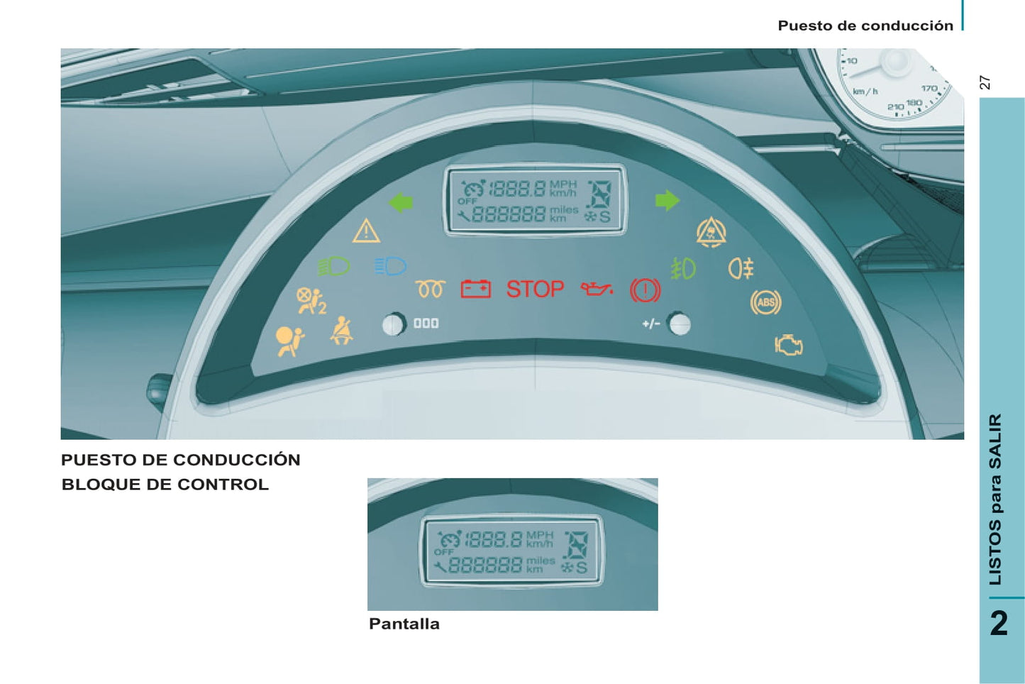 2013-2014 Peugeot 807 Bedienungsanleitung | Spanisch