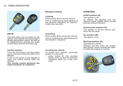 2011-2012 Peugeot Partner/Partner Origin Gebruikershandleiding | Engels