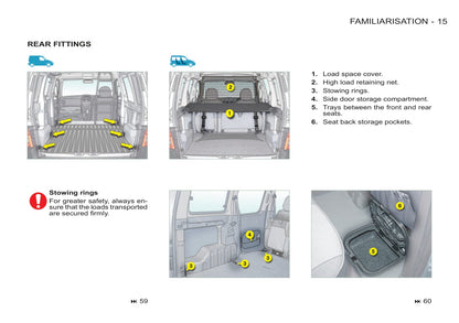 2011-2012 Peugeot Partner/Partner Origin Gebruikershandleiding | Engels