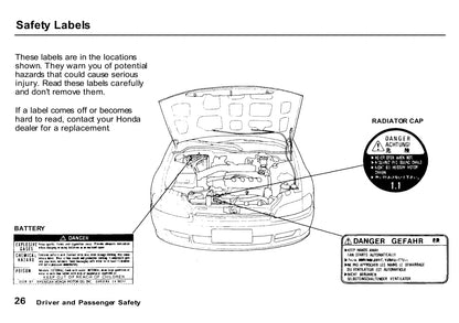 1992 Honda Civic Gebruikershandleiding | Engels