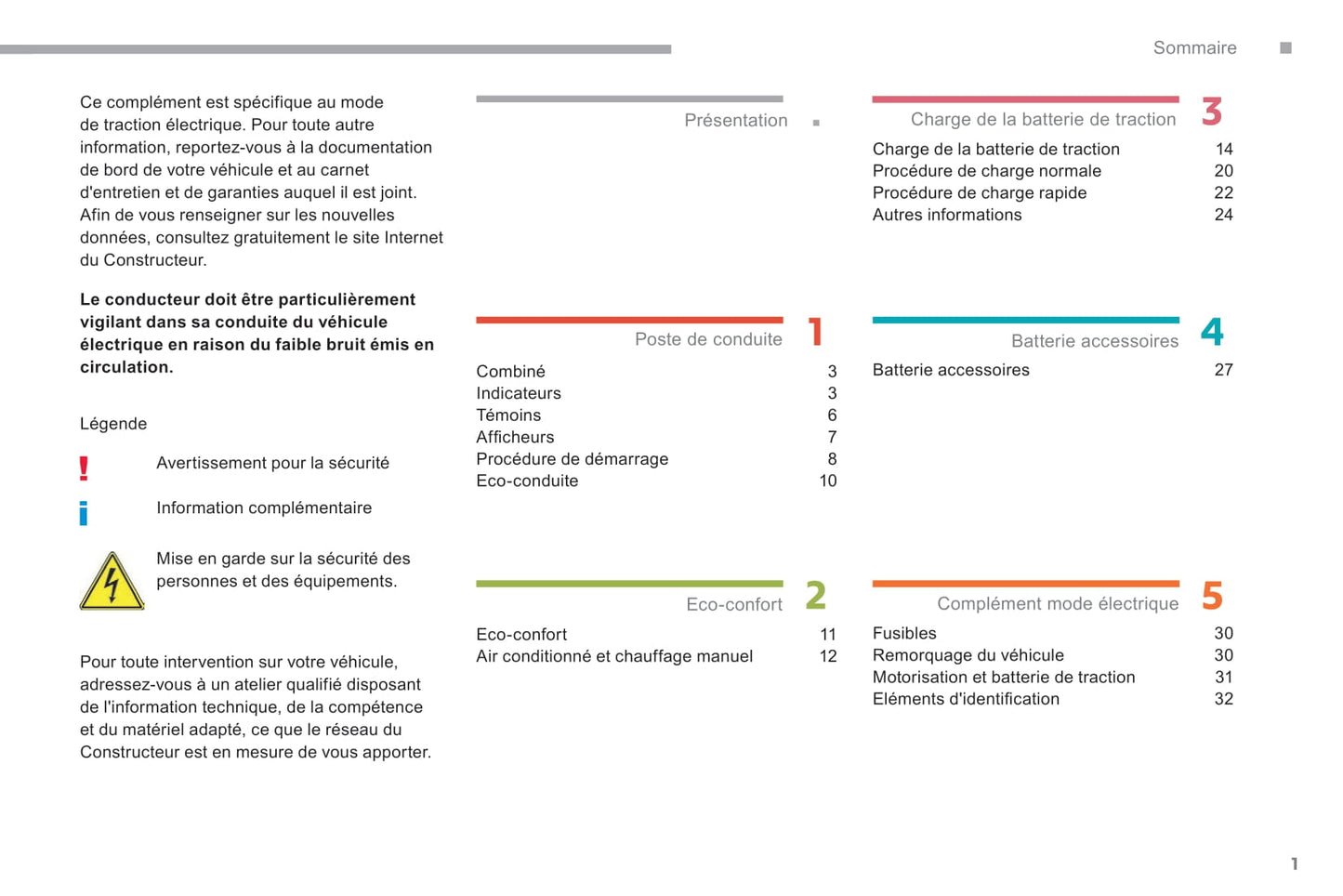 2017-2018 Citroën e-Berlingo/e-Berlingo Multispace/Berlingo Electric Owner's Manual | French