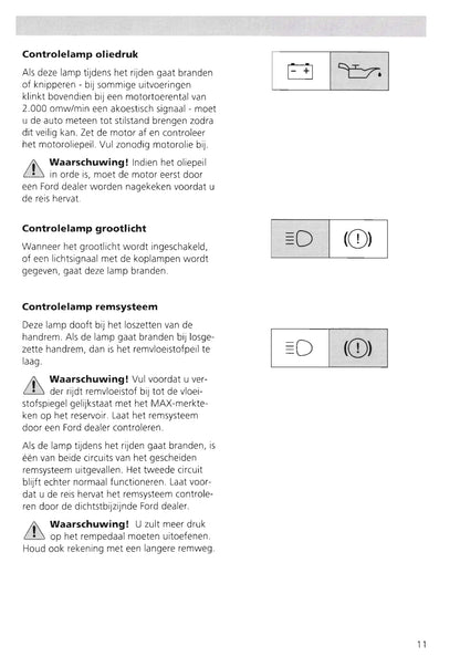 1995-2000 Ford Galaxy Owner's Manual | Dutch