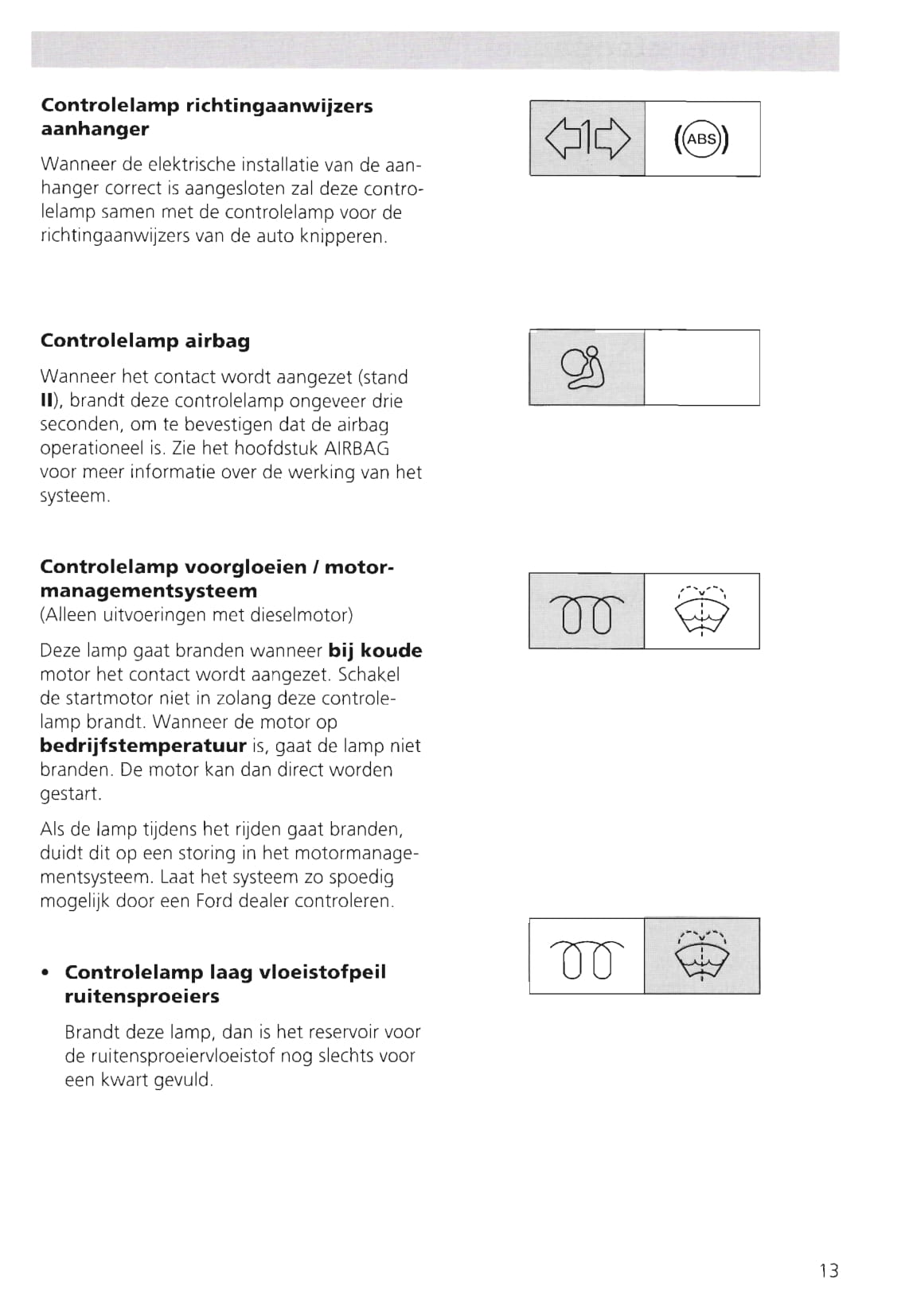 1995-2000 Ford Galaxy Owner's Manual | Dutch