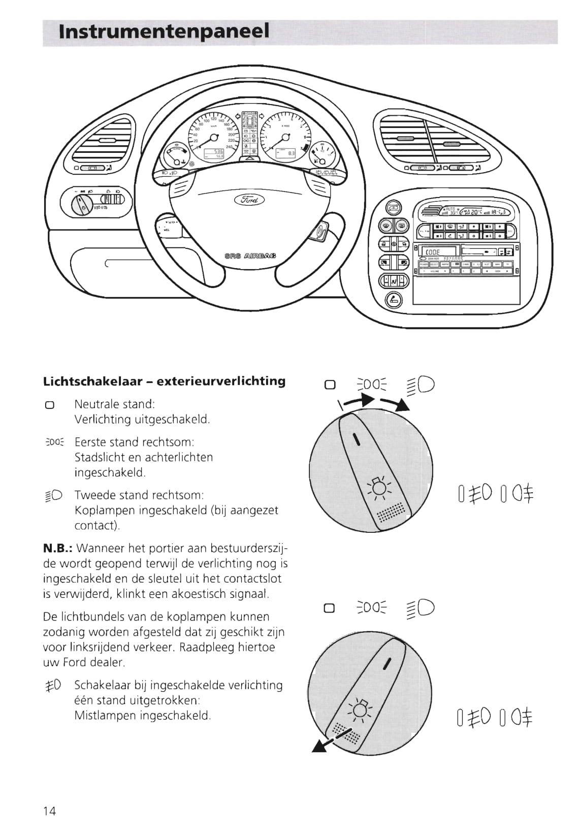 1995-2000 Ford Galaxy Owner's Manual | Dutch