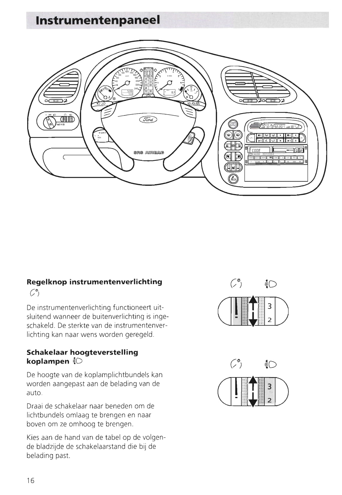 1995-2000 Ford Galaxy Owner's Manual | Dutch