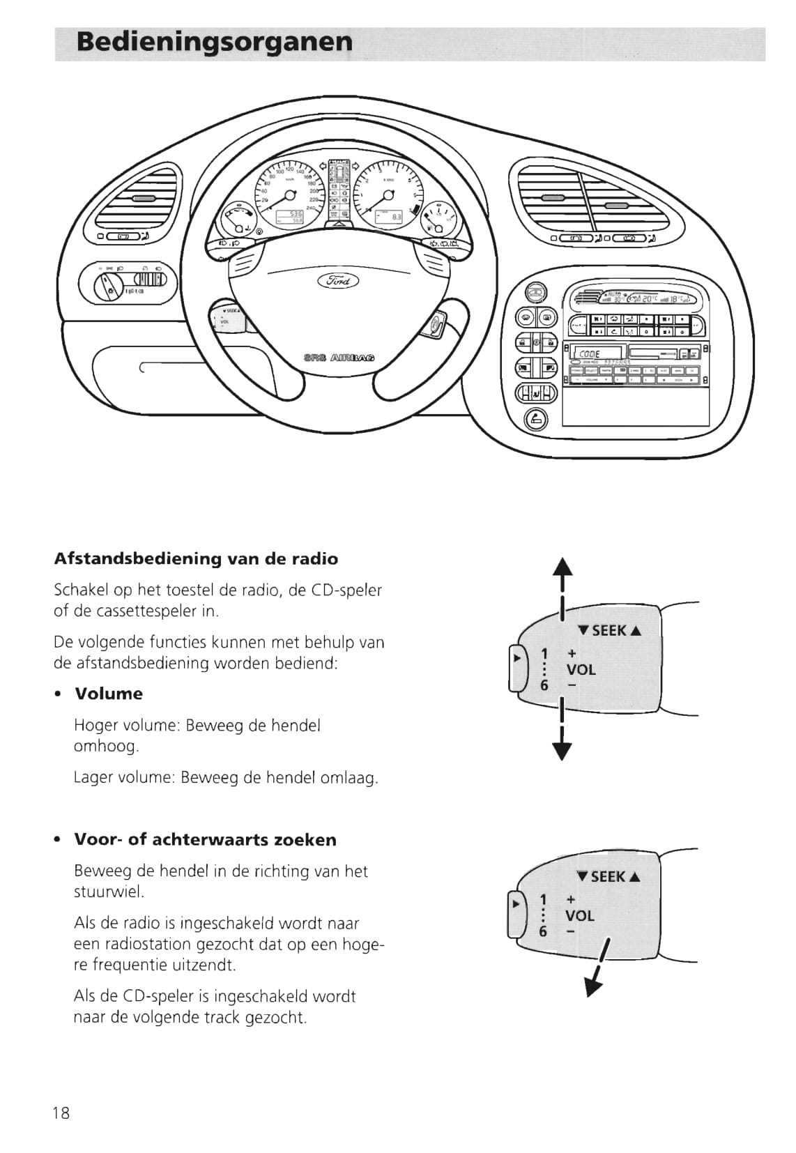 1995-2000 Ford Galaxy Owner's Manual | Dutch