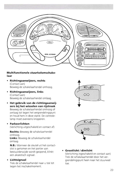 1995-2000 Ford Galaxy Owner's Manual | Dutch