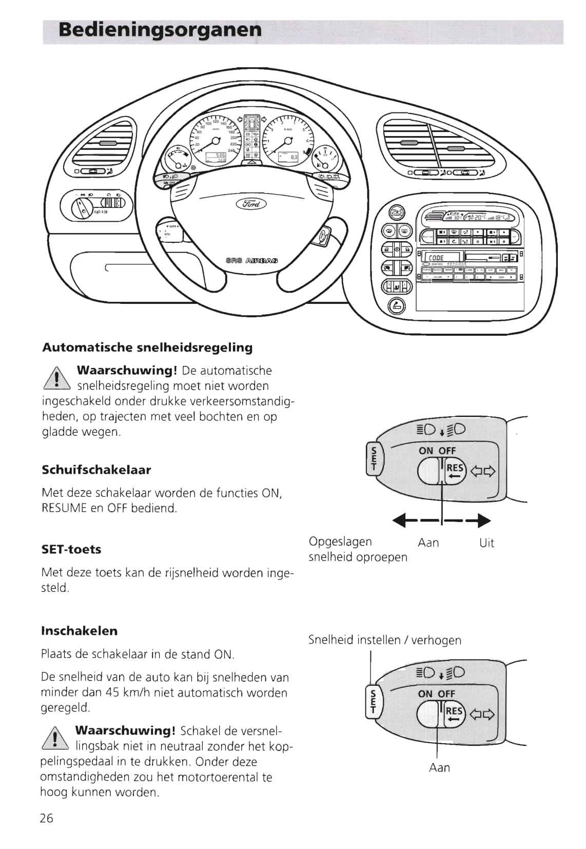 1995-2000 Ford Galaxy Owner's Manual | Dutch