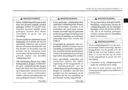 1999-2003 Daewoo Nubira Owner's Manual | Dutch