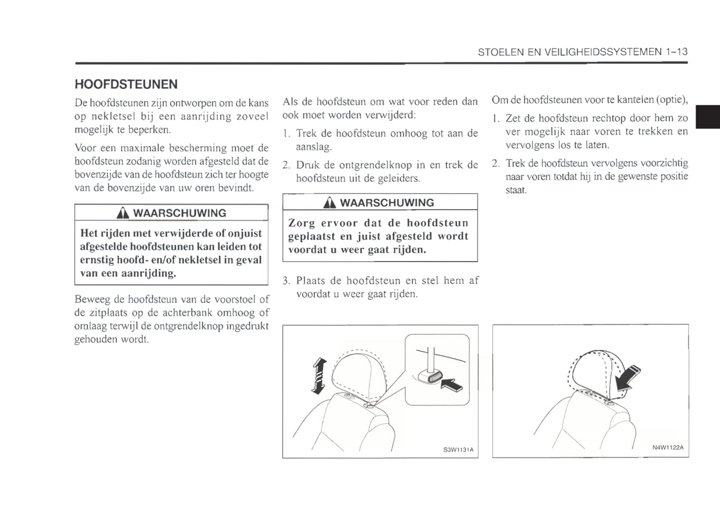 1999-2003 Daewoo Nubira Owner's Manual | Dutch