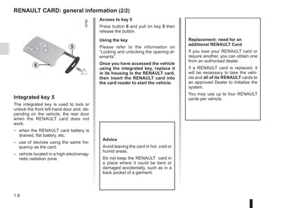 2015-2016 Renault Trafic Owner's Manual | English