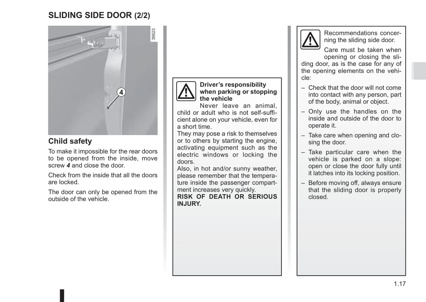 2015-2016 Renault Trafic Owner's Manual | English