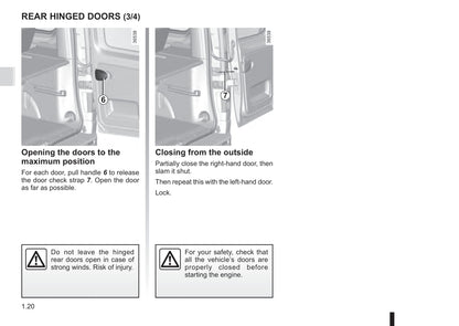 2015-2016 Renault Trafic Owner's Manual | English