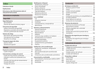 2014-2015 Skoda Roomster Owner's Manual | Spanish