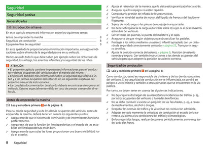 2014-2015 Skoda Roomster Owner's Manual | Spanish