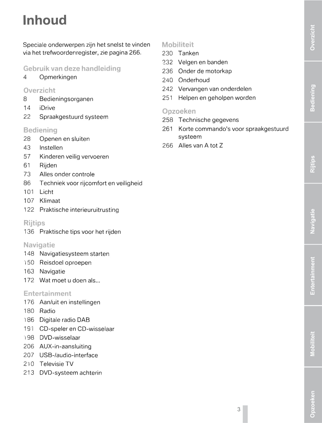 2009-2010 BMW X5 Owner's Manual | Dutch