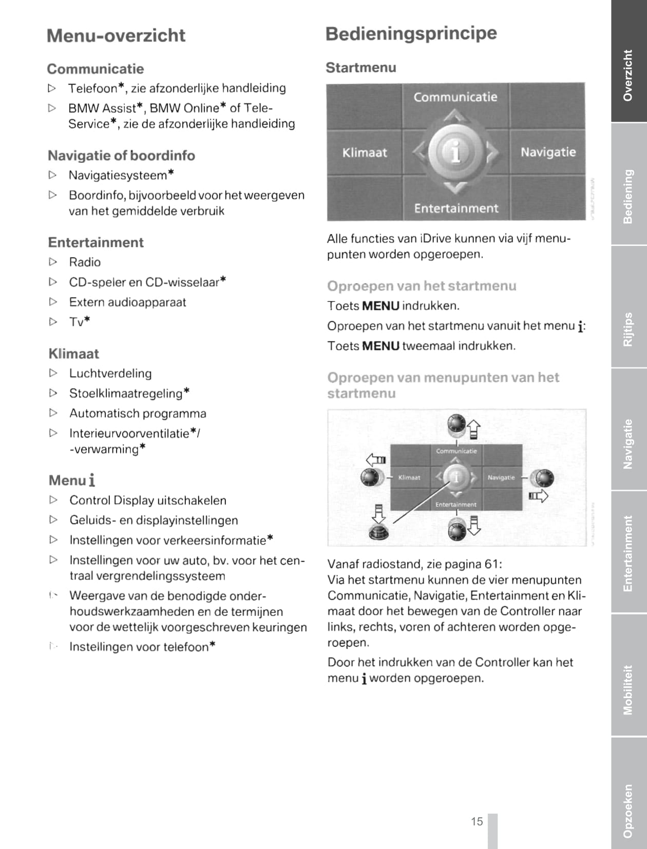 2009-2010 BMW X5 Owner's Manual | Dutch