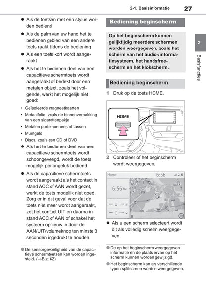 Toyota C-HR / C-HR Hybrid Navigatie- en Multimediasysteem Handleiding 2019