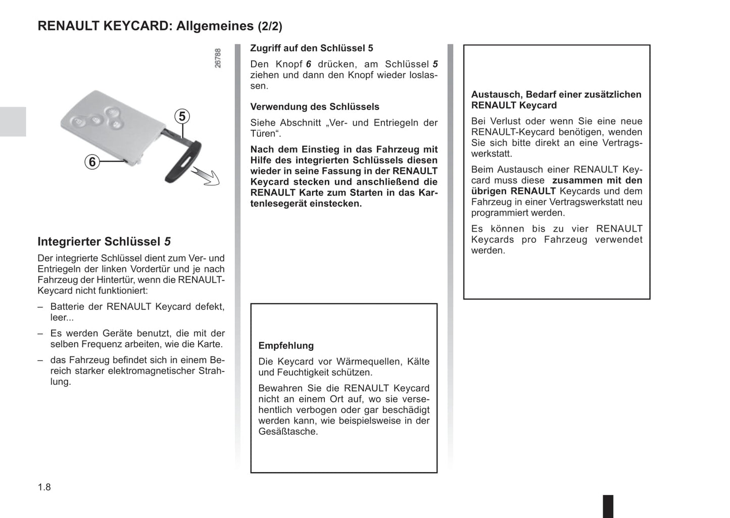 2016-2017 Renault Trafic Owner's Manual | German