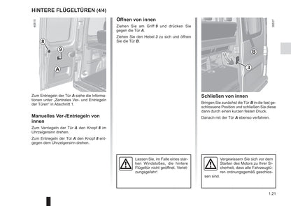 2016-2017 Renault Trafic Owner's Manual | German