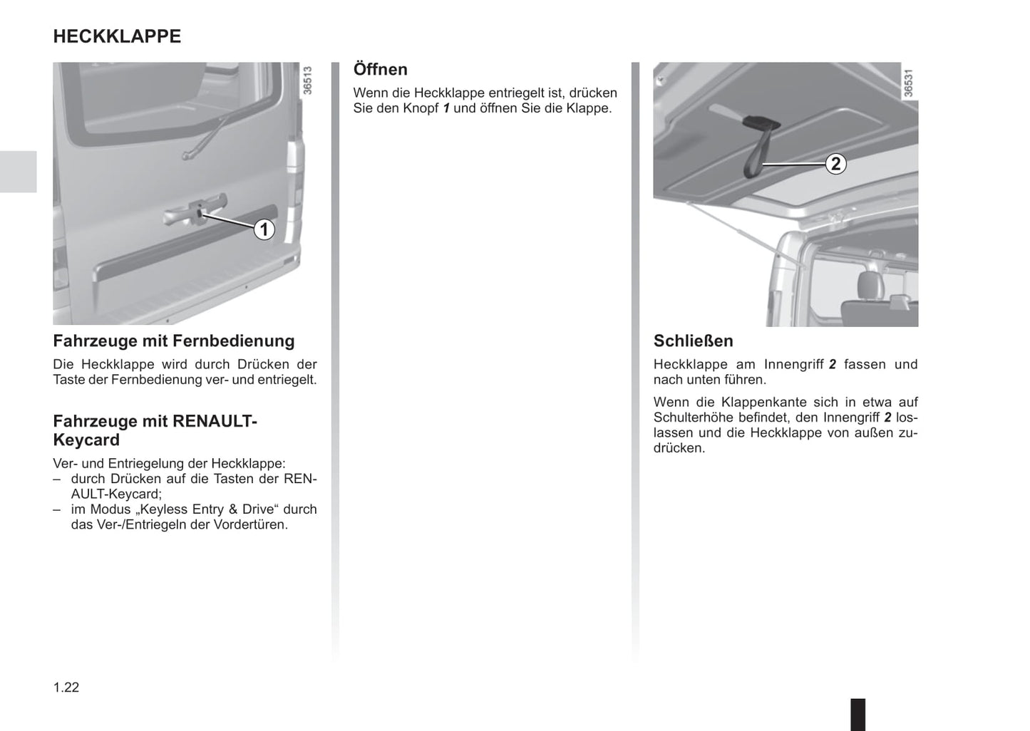 2016-2017 Renault Trafic Owner's Manual | German