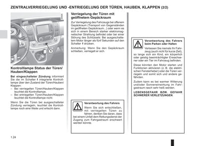 2016-2017 Renault Trafic Owner's Manual | German