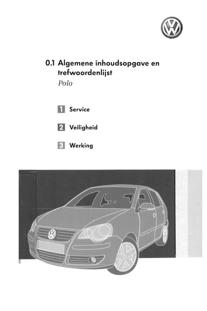 2005-2009 Volkswagen Polo Bedienungsanleitung | Niederländisch