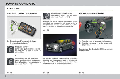 2012-2014 Peugeot 308 Manuel du propriétaire | Espagnol