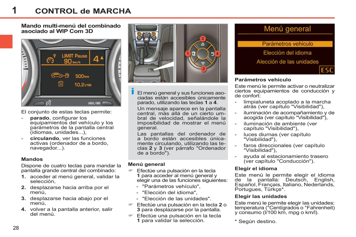 2012-2014 Peugeot 308 Manuel du propriétaire | Espagnol