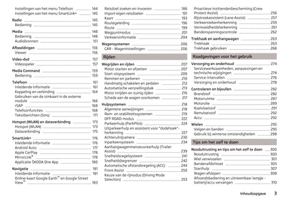 2017-2018 Skoda Octavia Owner's Manual | Dutch