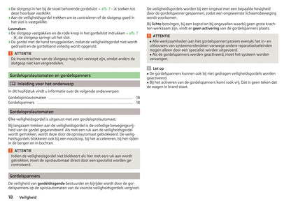 2017-2018 Skoda Octavia Owner's Manual | Dutch