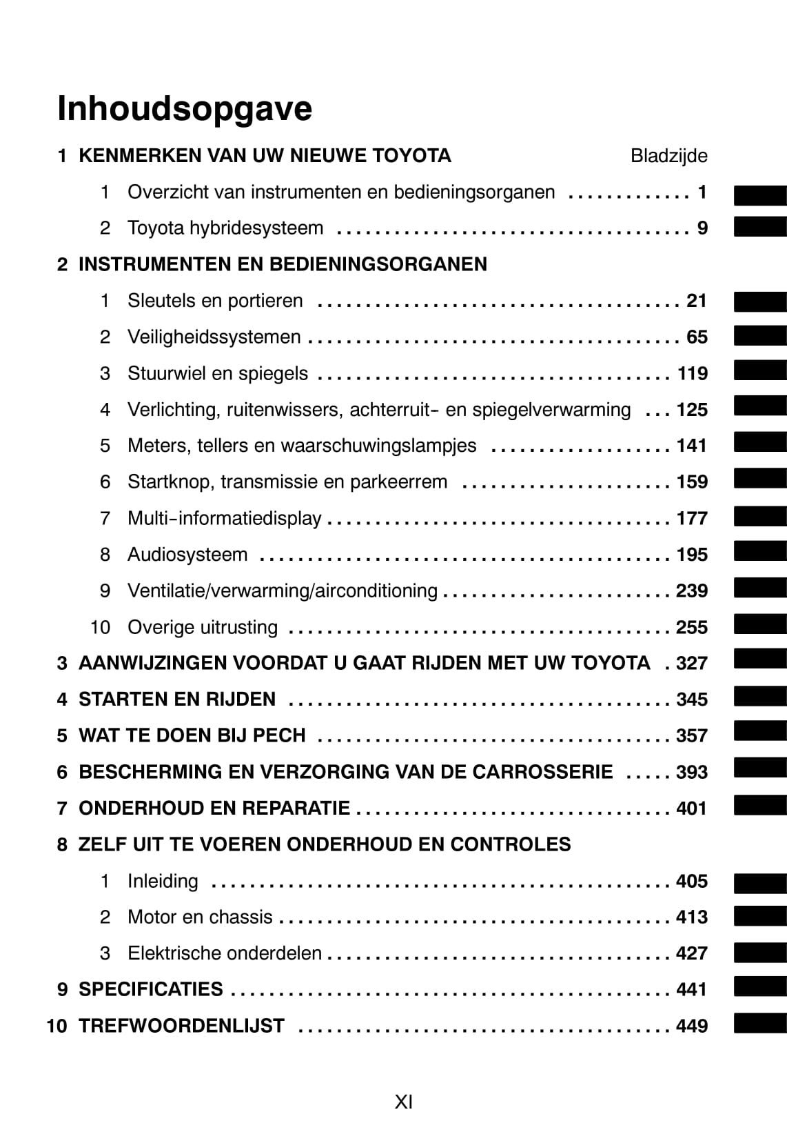 2008-2009 Toyota Prius Gebruikershandleiding | Nederlands