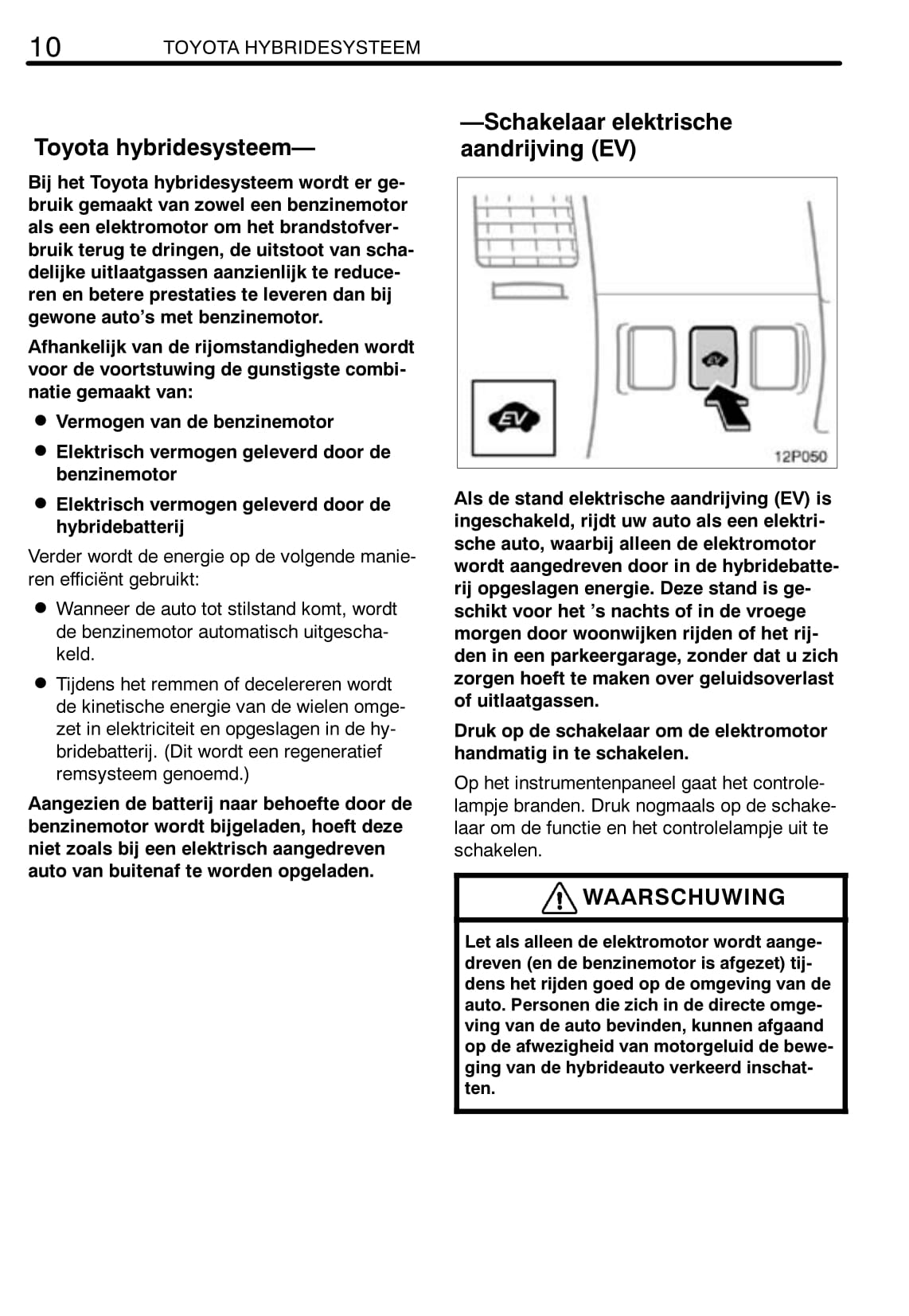 2008-2009 Toyota Prius Gebruikershandleiding | Nederlands