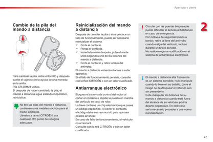 2012-2014 Citroën C1 Gebruikershandleiding | Spaans